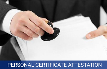 personal certificate attestation