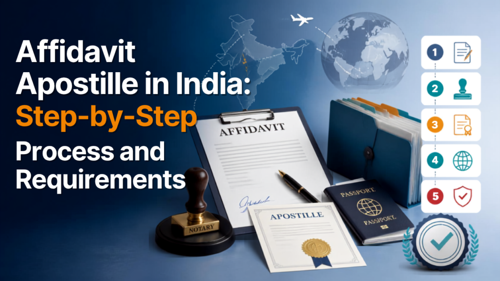 Affidavit apostille process and requirements in India