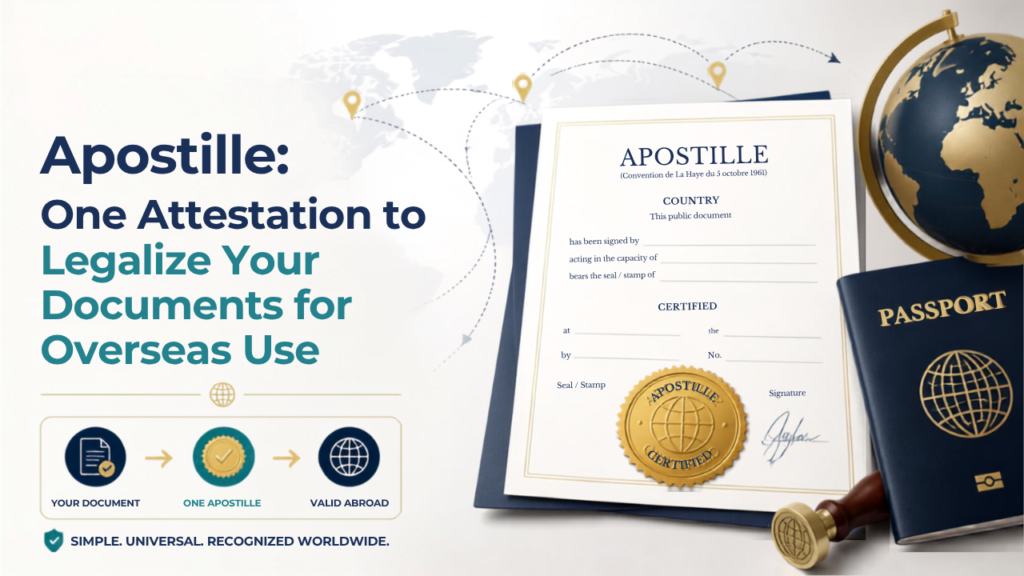 Apostille One Attestation to Legalize Your Documents for Overseas Use