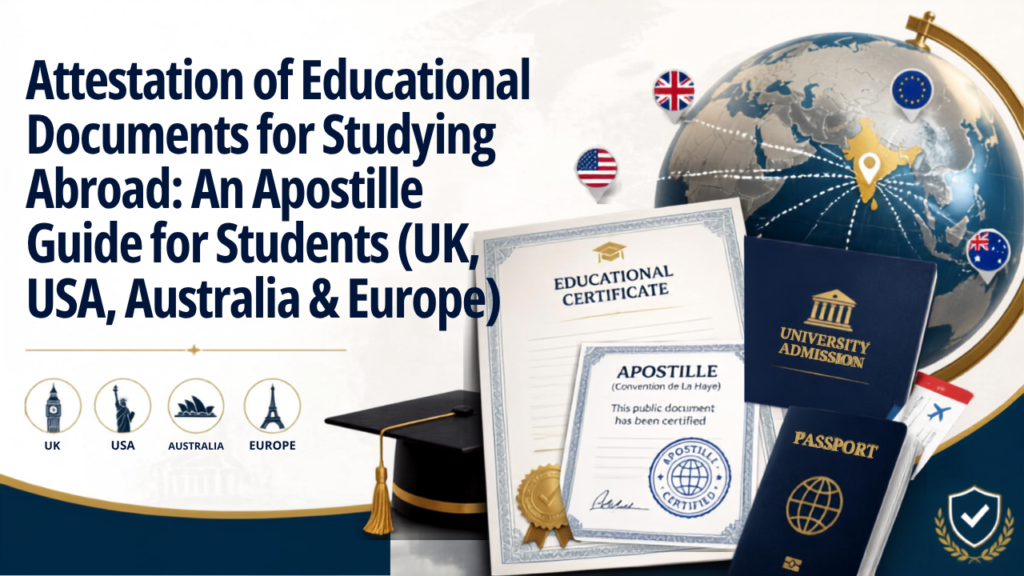 Educational document apostille and attestation for students studying abroad