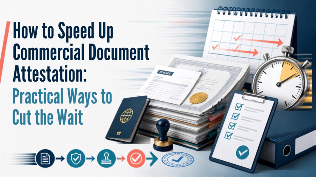 Commercial document attestation process and ways to reduce delays