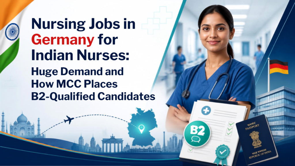 Indian nurses with B2 German qualification applying for nursing jobs in Germany