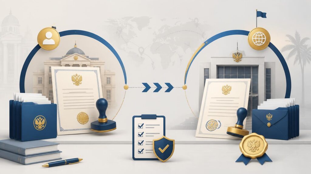 What comes first: HRD or Embassy attestation…?