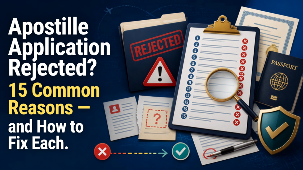Apostille Application Rejected? 15 Reasons & Fixes