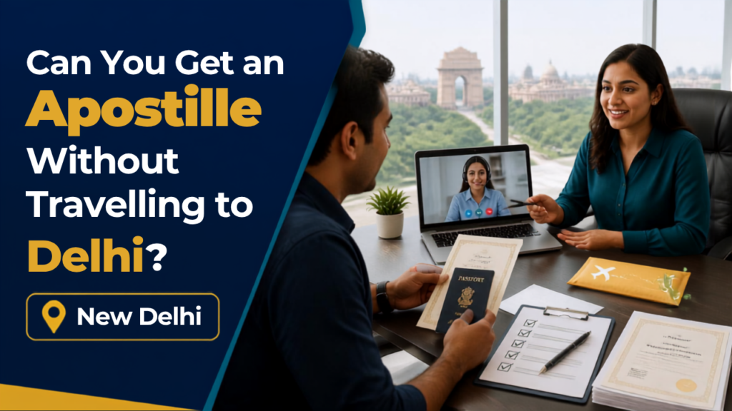 Apostille service without travelling to Delhi for document legalization
