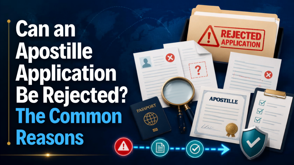 Common reasons an apostille application may be rejected in India