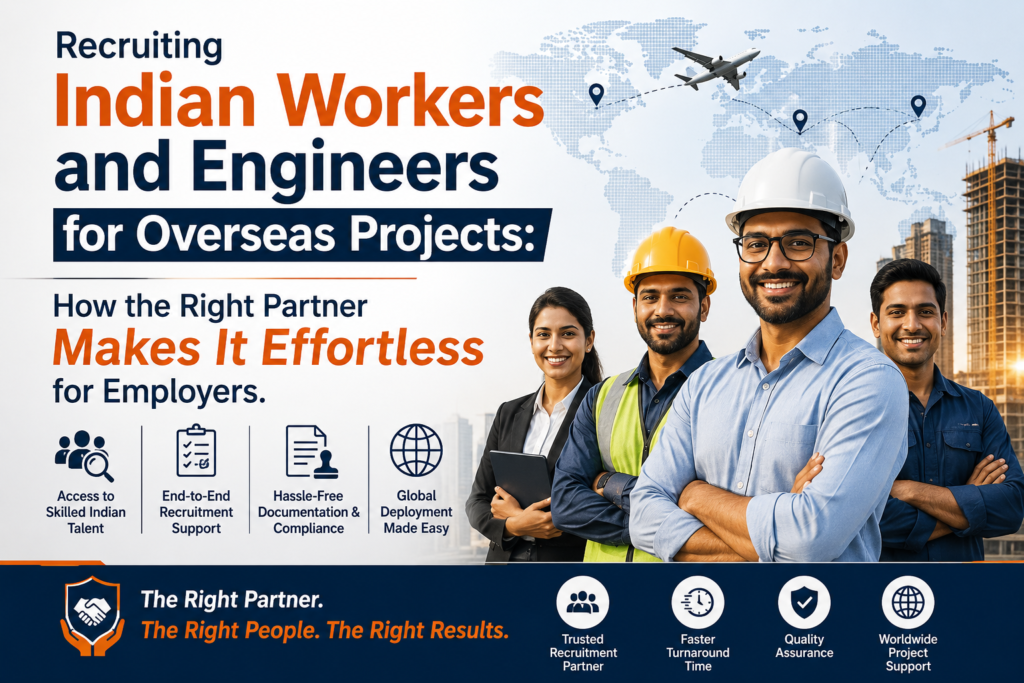 Recruiting Indian workers and engineers for overseas projects