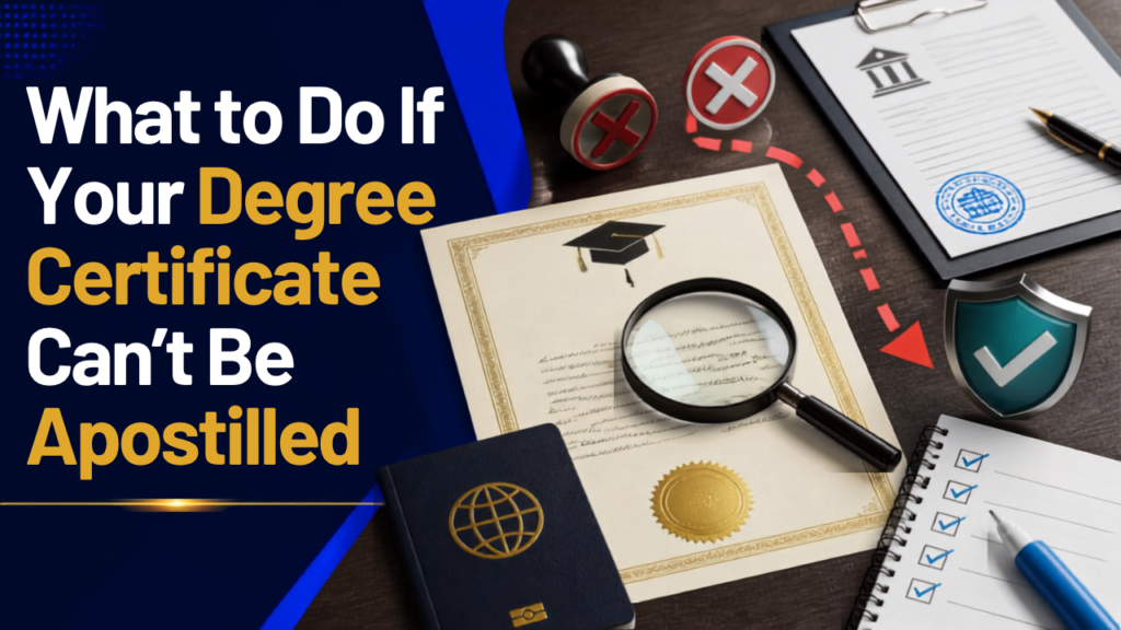 Degree Certificate Can’t Be Apostilled? What to Do