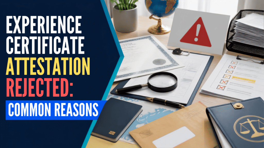 Experience certificate attestation rejection reasons
