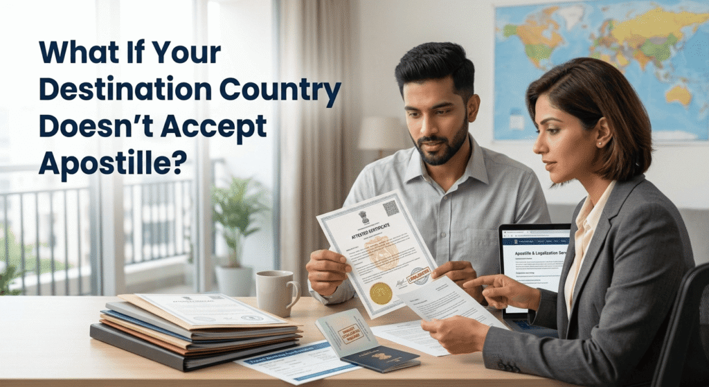 Document attestation when a country does not accept apostille