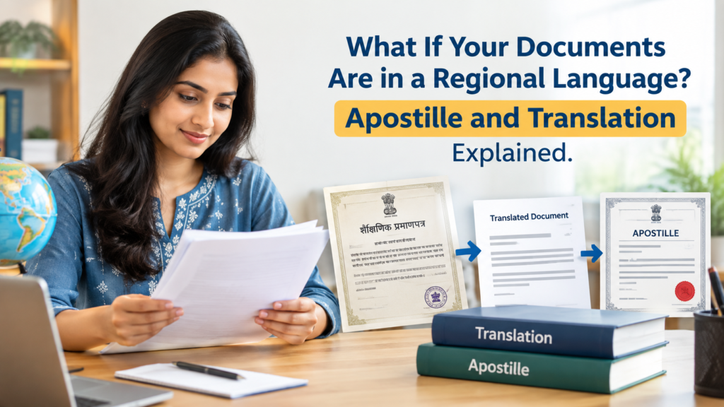 Regional language document apostille and translation