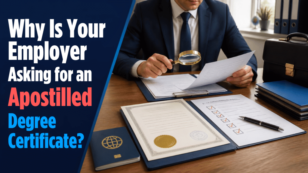 Employer asking for an apostilled degree certificate