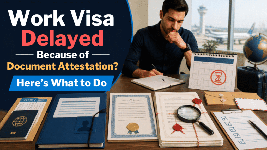 Work visa delayed due to document attestation issues